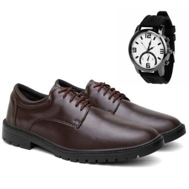 Imagem de Sapato Oxford Masculino Social Casual Fino Elegante MARROM - L A J U P