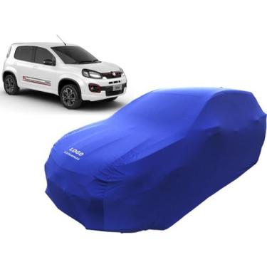 Imagem de Capa de Tecido Automotiva Novo Fiat Uno - Mz, Azul