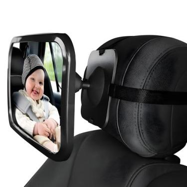 Imagem de Espelho De Carro Para Bebê Ajustável, Montagem No Encosto De Cabeça, M
