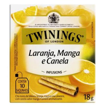 Imagem de Chá Twinings Laranja, Manga e Canela 10 sachês