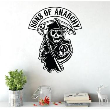 Imagem de Adesivo De Parede Decorativo Sons Of Anarchy Logo - DEKAL DECOR