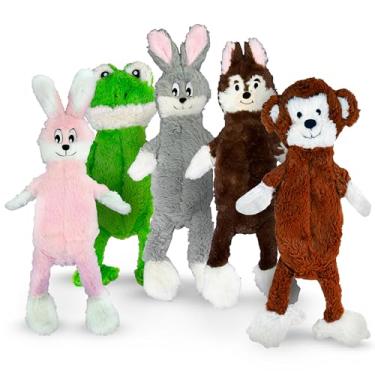 Imagem de FGA MARKETPLACE Brinquedo de pelúcia plano sem recheio, sem barulho, estilo divertido irá divertir o seu cão por horas, recomendado para cães pequenos e médios, 53 cm de comprimento (pacote com 1)