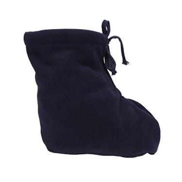 Imagem de ZJchao Cast Sock Toe Cover Socks Men Women Soft Thick White Plush Foot Warmer Protector Cast Walking Boot Orthosis Splints Braces Dark Blue (GG)