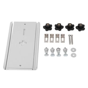 Imagem de Construção Em Liga de Alumínio, Bucha de Furo Central Precisa, Placa Giratória de Serra de Gabarito de Madeira de Alta Precisão, Fácil de Instalar, Estável e Segura para