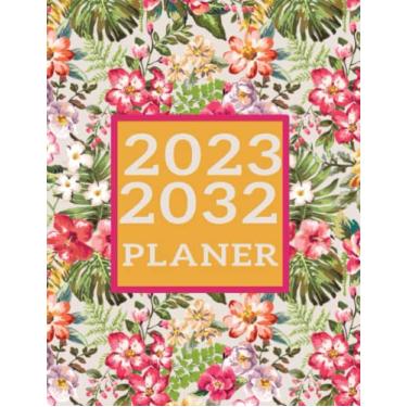 Imagem de 10-Jahres-Monatsplaner 2023-2032 Aquarellblume V-1: Zehn-Jahres-Monats-Planer - 10 Jahre auf einen Blick 120 Monate Jahres-Monats- & ... (Großer 10-Jahres-Kalender-Planer 2023-2032)