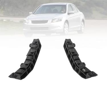 Imagem de Suporte de retentor do para-choque dianteiro esquerdo e direito compatível com Honda Accord 71198-TA0-A00 71193-TA0-A00 2008-2012, suportes de retenção de para-choque dianteiro esquerdo e direito, 2