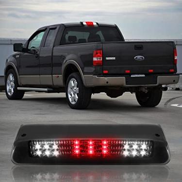 Imagem de Terceira luzes de freio de alta montagem, compatível com Ford F150 2004-08, 07-10 Ford Explorer Sport Trac, 06-08 Lincoln Mark LT terceiro centro de carga traseira de LED 3ª luz de freio traseira (fumaça)