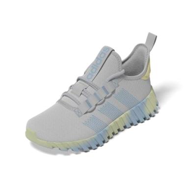 Imagem de adidas Tênis infantil Kaptir Flow, Cinza/azul/amarelo-pó, 13 Little Kid
