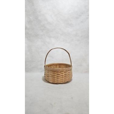Imagem de Cesta de piquenique mini de bambu cru - Artesanal