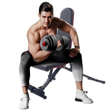 Imagem de Banco de peso, banco de treino MERXENG ajustável multiuso 362 kg capacidade de carga supino para treino de corpo inteiro para casa, academia, exercícios com halteres