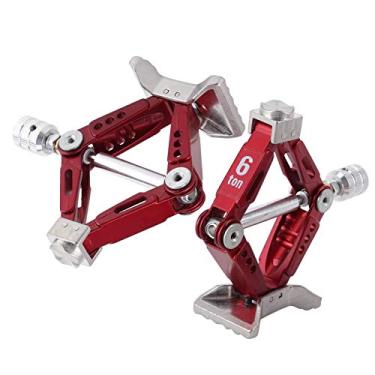 Imagem de Acessório de Levantamento Ajustável de Macaco de Tesoura RC de Metal de para Carro RC 1/10 Vermelho, Fácil de Transportar, Adequado para SCX10 D90 e Mais