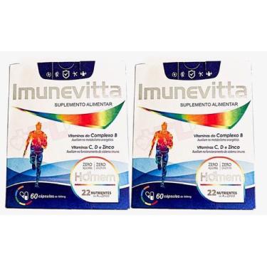 Imagem de Kit 2 Imunevitta Homem De A A Zinco 60 Cápsulas