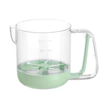 Imagem de FytStycale Mistor de ovos manual Frother semi -ovo automático batedor com linha de escala para marinadas, Verde