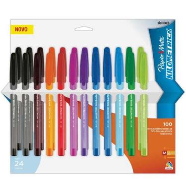Imagem de Caneta Esferografica Kilometrica 100 Colorz Sortidas - PAPER MATTE
