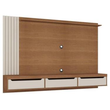 Imagem de Painel Suspenso Tv 75 Pol 200 cm 4623 Cinamomo Off White ARLY - Milani