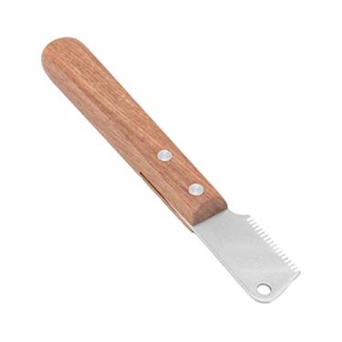 Imagem de Kit de Preparação para Cavalos, Tuisa Rei Alça de Madeira Cão Puxando Faca de Cachorro Rainning Tesouras para Cuidar de Cães de Preparação