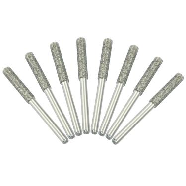 Imagem de Kemcatui 8 peças de pontas de afiador de motosserra de diamante, broca de motosserra de 5/81 cm, lixa de afiação de pedra