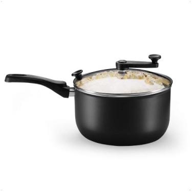 Imagem de Pipoqueira com Tampa de Vidro Versátil N22 3,6L de Alumínio Antiaderen