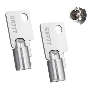 Imagem de Chave de máquina de lavar e secar roupa GR777 Aplicar para painel de serviço de máquinas de lavar comerciais Speed Queen, 2 peças de chaves de máquina de lavar roupa de moeda 68-1174-31-GR777, 2 peças