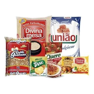Imagem de Cesta Básica Doação De Alimentos Com 10 Itens Oferta - Higipack