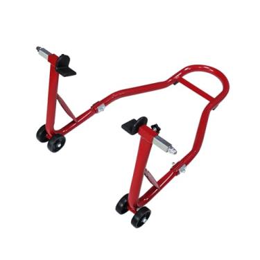 Imagem de REWOLFNUS Combo universal de motocicleta dianteiro, garfo, paddock para Yamaha, Honda, Kawasaki, Suzuki, Ducati, para bicicleta esportiva (vermelho)