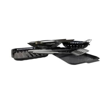 Imagem de Kit Grelhados e Legumes Broiler - 8 Itens em Aço e Aço Inox