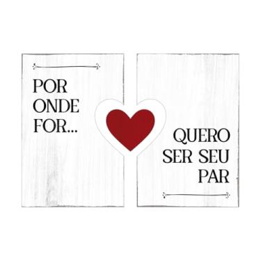 Imagem de Conjunto de Placas Decorativas Quarto de Casal Amor