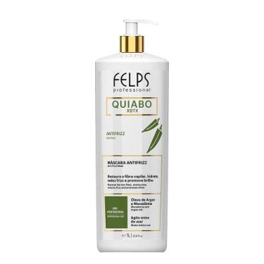 Imagem de Máscara Antifrizz Quiabo XBTX Óleo De Argan E Macadâmia 1L Felps
