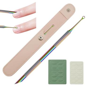 Imagem de Removedor de cutícula de ponta dupla, aço inoxidável para cutícula de unhas
