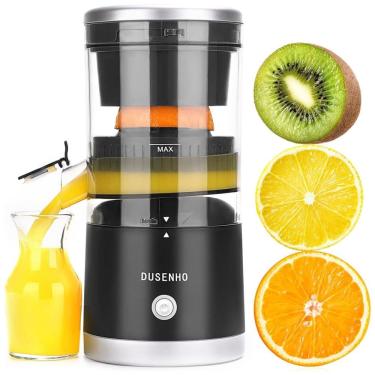 Imagem de Centrifuga de Frutas Portátil Recarregável via USB para Frutas Cítricas, 110V, DUSENHO, Preto