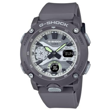Imagem de Relógio CASIO G-SHOCK anadigi Hidden Glow cinza GA-2000HD-8ADR