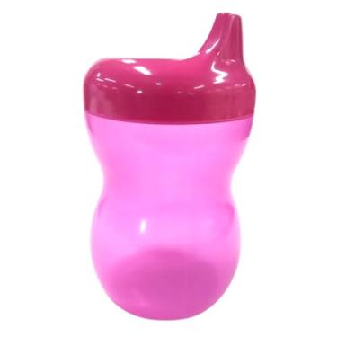 Imagem de Copo Treinamento Transição Infantil Bebê Suco Água Livre De BPA Bico Rigido 350ml (Rosa)