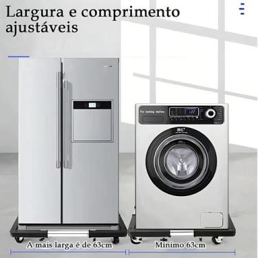 Imagem de Suporte Base Com 4 Rodas Ajustável Para Eletrodomésticos - Suporte par