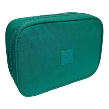Imagem de Estojo Escolar Box Nylon Retangular Zíper Yepp MB13029-E, Verde