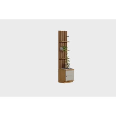 Imagem de Módulo Lateral 1 Porta 3 Prateleiras Ouro Preto