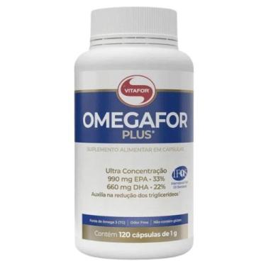 Imagem de Ômega 3 Ômegafor Plus selo IFOS 120caps 1000mg Vitafor, Neutro