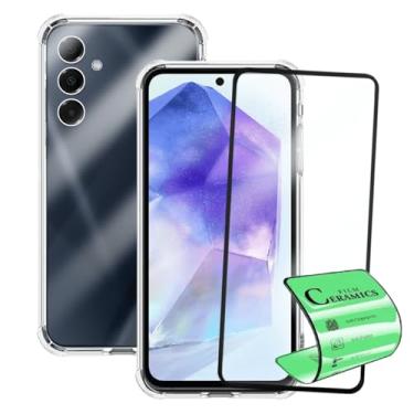 Imagem de Kit Capinha Capa Antiqueda para Samsung Galaxy A55 + Película Cerâmica 9D