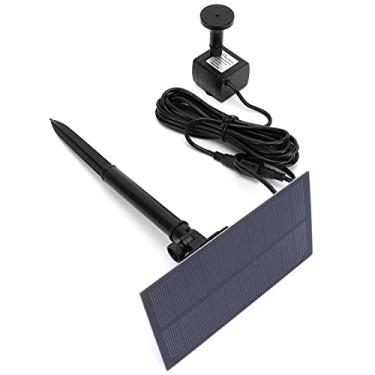 Imagem de Fonte de Banho de Pássaros Flutuante Solar Quadrada 5V para Decoração de Jardim - Recurso de água Ao Ar Livre - Sem Função Recarregável