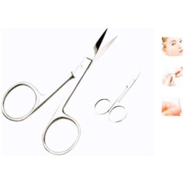 Imagem de Tesoura para Unhas,Corte Preciso,Ponta Reta,Linha Prátika Material Metal, Resistente,Ideal para Manicure,Pedicure,Design de Sobrancelhas,Aço Resistente para um Acabamento Perfeito e Profissional