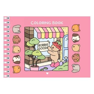 Imagem de Bobbie Goods livrinho para colorir capa Dura folhas 50PAG Rosa   - Ico