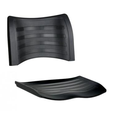 Imagem de Assento e encosto cadeira plástica - Masticmol, Preto