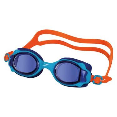 Imagem de Oculos de Natação Speedo Infatil Lappy Original C/ Estojo, Azul