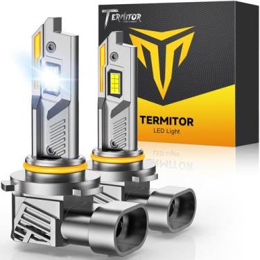 Imagem de Lâmpadas de neblina LED Termitor 9012 HIR2 6500K Cool White 40000LM