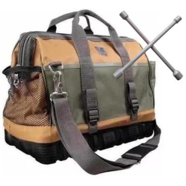 Imagem de Bolsa Fundo Borracha 23 Bolsos Ferramenta Chave De Roda Cruz - Kit