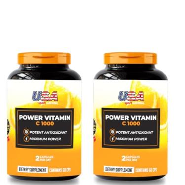 Imagem de Vitamina C 1000mg Power Importada (120 Cap) – Energia, Saúde e Proteção Diária - USA SPORT NUTRITION