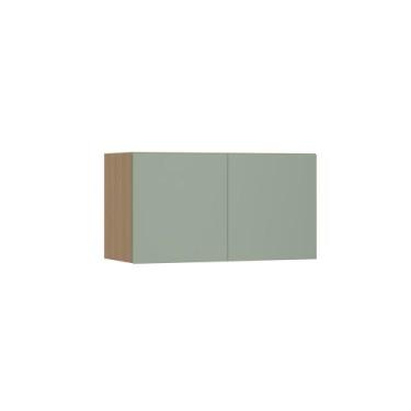 Imagem de Armário Aéreo para Geladeira 80cm 2 Portas Slim Luciane Móveis, Freijó