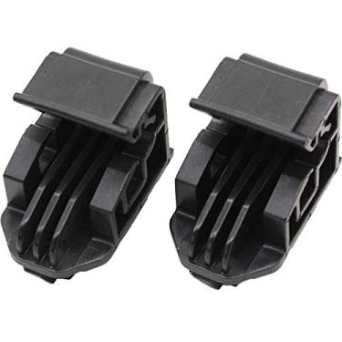 Imagem de Novo conjunto de 2 presilhas de montagem de farol L+R suporte de montagem de lâmpada fixadores de retenção preto nylon para Nissan Frontier Xterra Almera