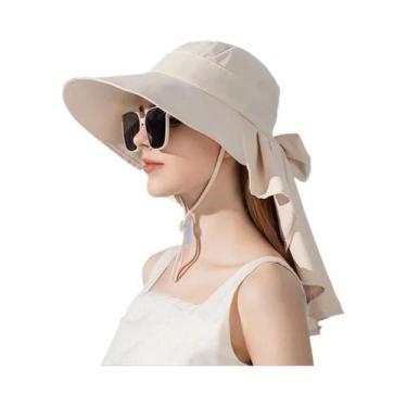 Imagem de Chapéu de Pescador com Aba Grande - Proteção Solar - Estilo Coreano, T