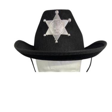 Imagem de Chapéu Festa Junina Country Cowboy Xerife Cordão Infantil - 7LOBOS