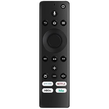 Imagem de Controle remoto de voz CT-RC1US-19 NS-RCFNA-19 com teclas de atalho Primevideo Netflix HBO HULU substituídas para Insignia e Toshiba TV Edition TV TF-50A810U19 TF-43A810U21 TF55A810U21 TF50A810U19